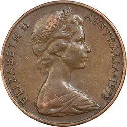 سکه 2 سنت 1978 الیزابت دوم - EF40 - استرالیا