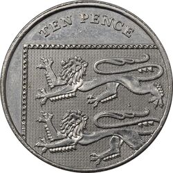 سکه 10 پنس 2008 الیزابت دوم - MS61 - انگلستان