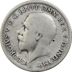 سکه 6 پنس 1936 جرج پنجم - VF30 - انگلستان