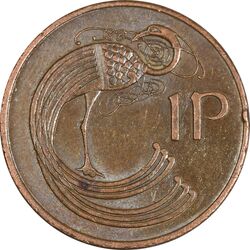 سکه 1 پنی 1974 جمهوری - MS61 - ایرلند