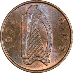 سکه 1 پنی 1975 جمهوری - MS62 - ایرلند