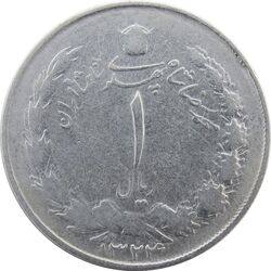 سکه 1 ریال 1324 نقره - F - محمد رضا شاه