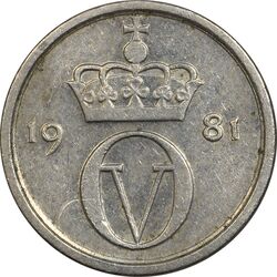 سکه 10 اوره 1981 اولاف پنجم - EF45 - نروژ