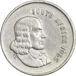 سکه 5 سنت 1965 جمهوری - EF45 - آفریقای جنوبی