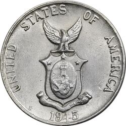 سکه 5 سنتاوو 1945 مشترک المنافع - AU58 - فیلیپین