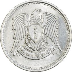 سکه 25 قرش 1948 جمهوری - AU58 - سوریه