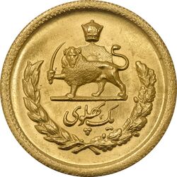 سکه طلا یک پهلوی 1329 - MS63 - محمد رضا شاه