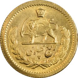 سکه طلا ربع پهلوی 1346 - MS61 - محمد رضا شاه