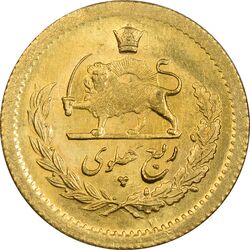 سکه طلا ربع پهلوی 1352 - AU58 - محمد رضا شاه