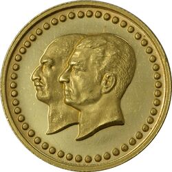 مدال طلا 2.5 گرمی بانک ملی (بدون پلمپ) - PF62 - محمد رضا شاه