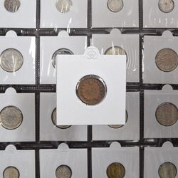 سکه 25 دینار 1293 - VF35 - ناصرالدین شاه