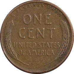سکه 1 سنت 1945D لینکلن - VF30 - آمریکا