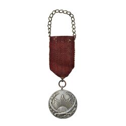 مدال نقره ذوالفقار (با روبان) - AU - رضا شاه