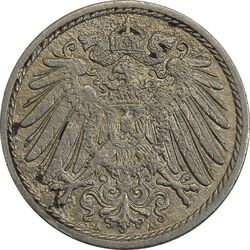 سکه 5 فینیگ 1912A ویلهلم دوم - VF35 - آلمان