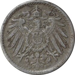 سکه 5 فینیگ 1920F ویلهلم دوم - EF45 - آلمان