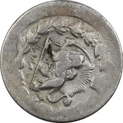 سکه 2000 دینار 1316 (خارج از مرکز) خطی - VF30 - مظفرالدین شاه