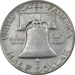 سکه نیم دلار 1959D فرانکلین - EF45 - آمریکا