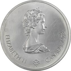 سکه 10 دلار 1973 الیزابت دوم - MS61 - کانادا