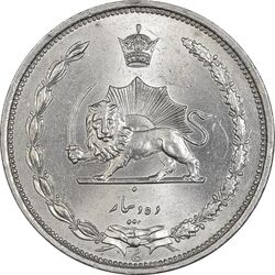 سکه 10 دینار 1310 نیکل - MS64 - رضا شاه