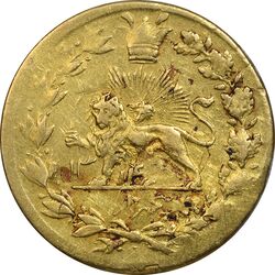 سکه طلا 5000 دینار 1314 خطی (تاریخ فشرده) - EF40 - مظفرالدین شاه