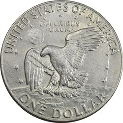 سکه یک دلار 1974D آیزنهاور - EF40 - آمریکا