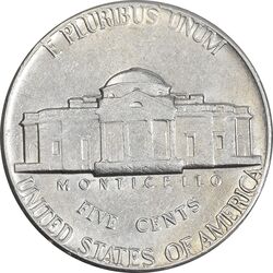 سکه 5 سنت 1976 جفرسون - AU50 - آمریکا