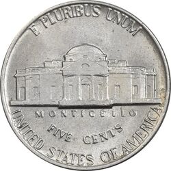 سکه 5 سنت 1980D جفرسون - AU58 - آمریکا