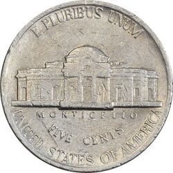 سکه 5 سنت 1996D جفرسون - EF45 - آمریکا