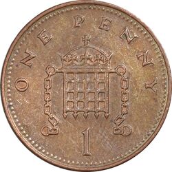 سکه 1 پنی 2004 الیزابت دوم - EF45 - انگلستان