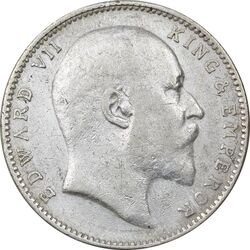 سکه 1 روپیه 1905 ادوارد هفتم - EF40 - هند