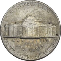 سکه 5 سنت 1976D جفرسون - VF30 - آمریکا