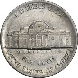 سکه 5 سنت 1984P جفرسون - EF40 - آمریکا