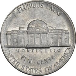 سکه 5 سنت 1996P جفرسون - EF45 - آمریکا