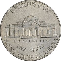 سکه 5 سنت 2016P جفرسون - AU58 - آمریکا