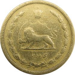 سکه 50 دینار 1320 برنز - F - رضا شاه