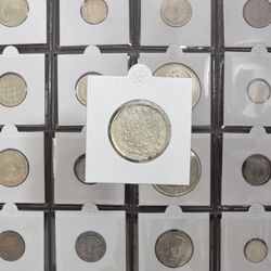 سکه 2000 دینار 1308/5 صاحبقران - AU55 - ناصرالدین شاه