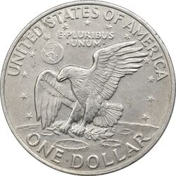 سکه یک دلار 1972 آیزنهاور - AU55 - آمریکا