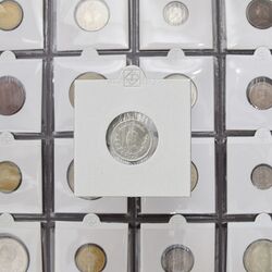 سکه 500 دینار 1327 - MS60 - محمد علی شاه