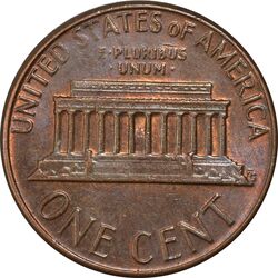 سکه 1 سنت 1976D لینکلن - AU55 - آمریکا