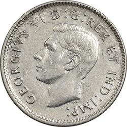 سکه 10 سنت 1946 جرج ششم - MS61 - کانادا