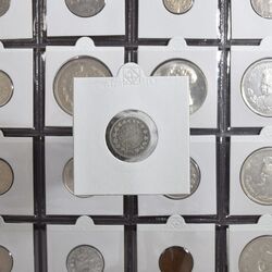 سکه 500 دینار 1309 - VF30 - ناصرالدین شاه
