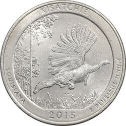 سکه کوارتر دلار 2015P جنگل ملی کیساچی - AU58 - آمریکا