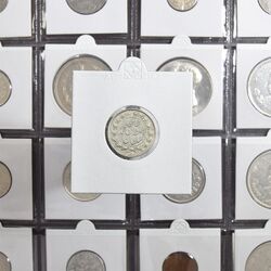 سکه 1000 دینار 1328 خطی - AU50 - احمد شاه