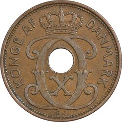 سکه 2 اوره 1939 کریستیان دهم - EF40 - دانمارک