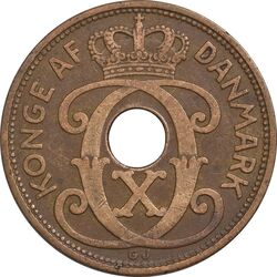 سکه 5 اوره 1936 کریستیان دهم - EF40 - دانمارک