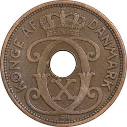 سکه 5 اوره 1937 کریستیان دهم - EF40 - دانمارک