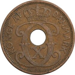 سکه 5 اوره 1939 کریستیان دهم - EF45 - دانمارک