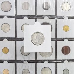 سکه 5 سنت 1888 ویکتوریا - EF45 - کانادا