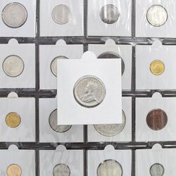 سکه 5 سنت 1917 جرج پنجم - AU55 - کانادا