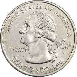 سکه کوارتر دلار 2002D ایالتی (لوئیزیانا) - AU - آمریکا